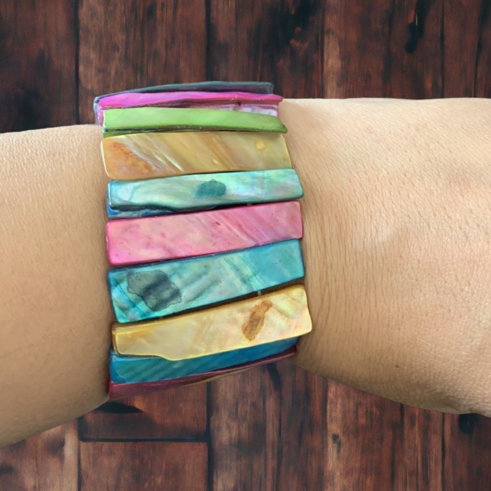 Hilo Hatties Shell Necklace & Multi Color Abalone… - image 4